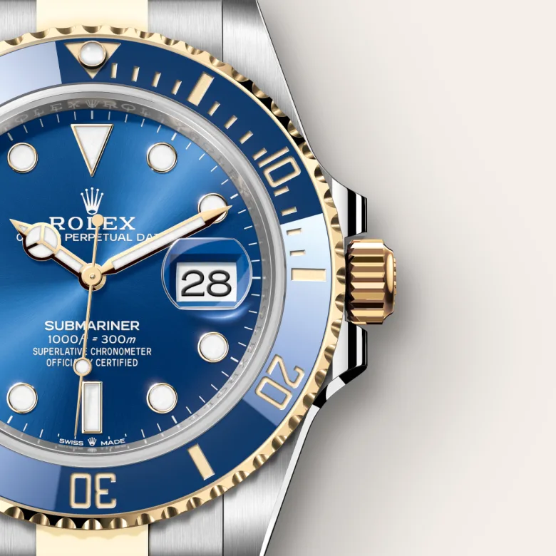 Rolex Submariner in Rolesor giallo (combinazione di acciaio Oystersteel e oro giallo), M126613LB-0002 - Verga 1947