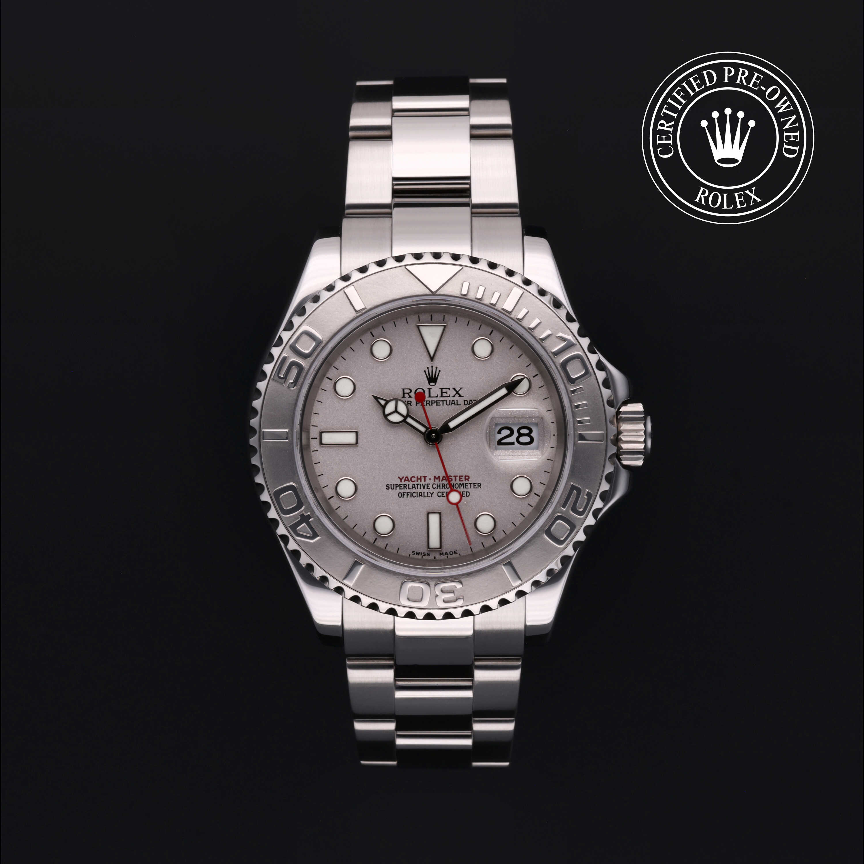 Rolex Certified Pre-Owned Oyster Perpetual 40 in Rolesium Platinum, 16622 | Verga 1947