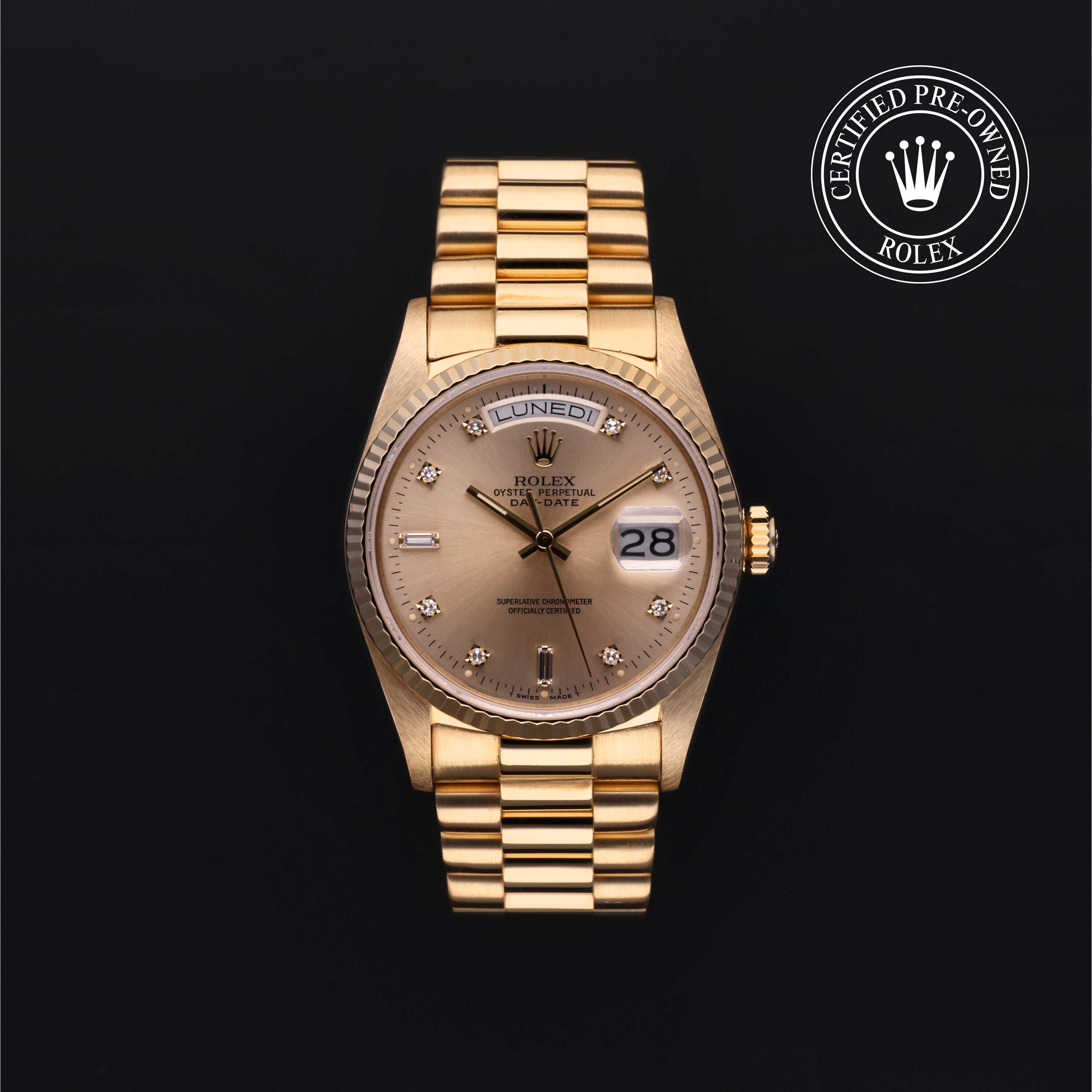 Rolex Certified Pre-Owned  36 in Gold 18 Carat Yellow, 18038 | Verga 1947