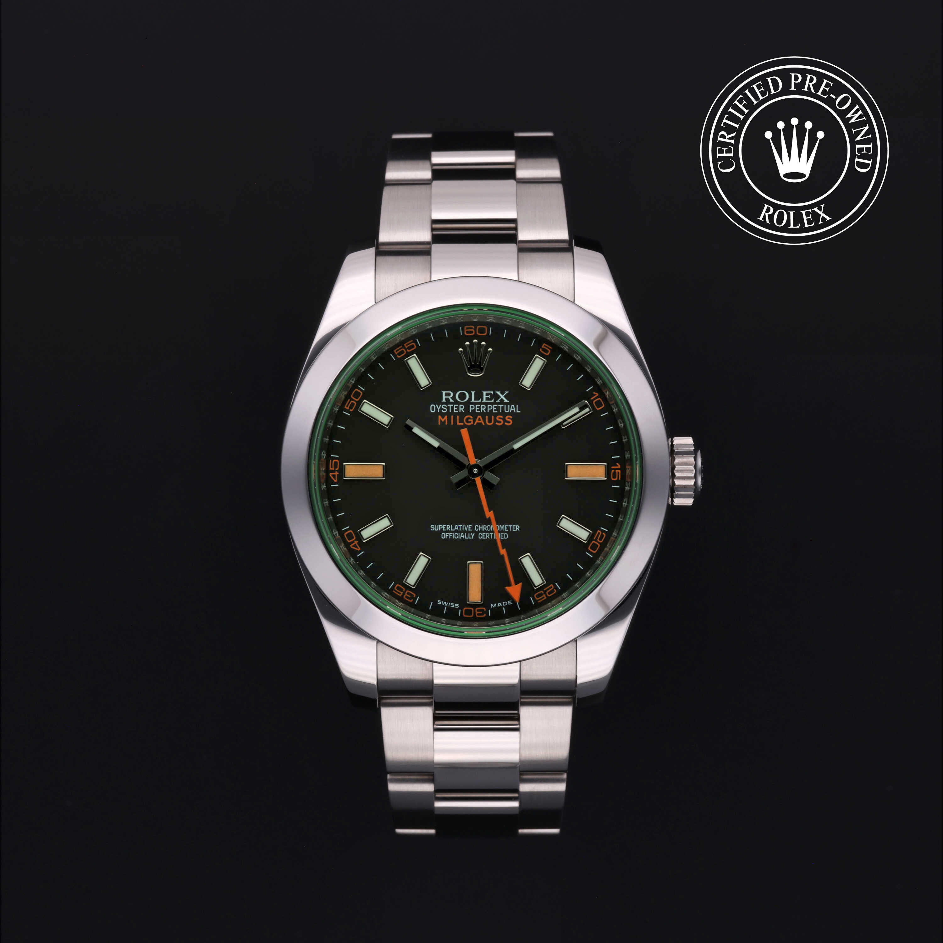 Rolex Certified Pre-Owned  40 in Steel, 116400GV | Verga 1947