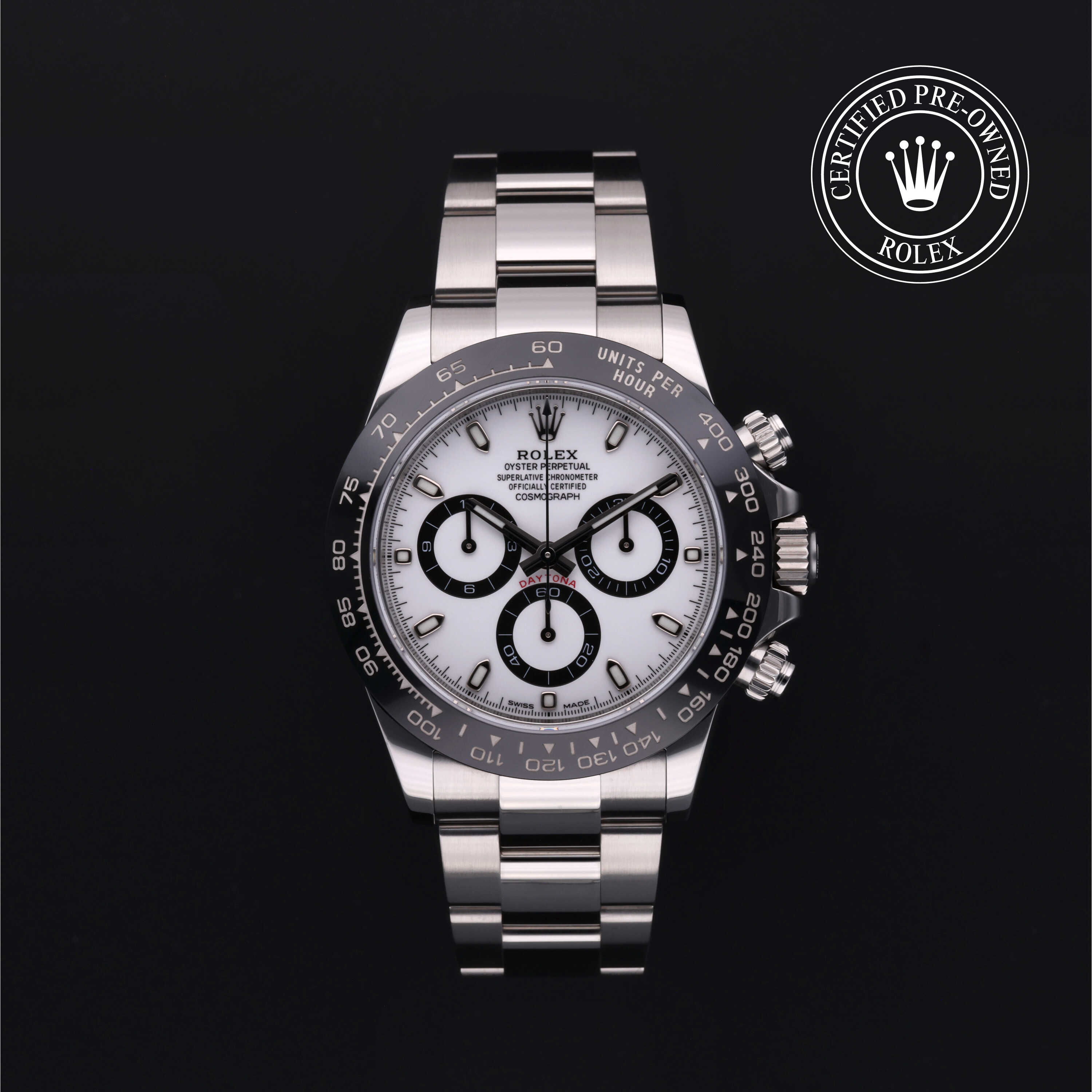 Rolex Certified Pre-Owned  40 in Steel, 116500LN | Verga 1947