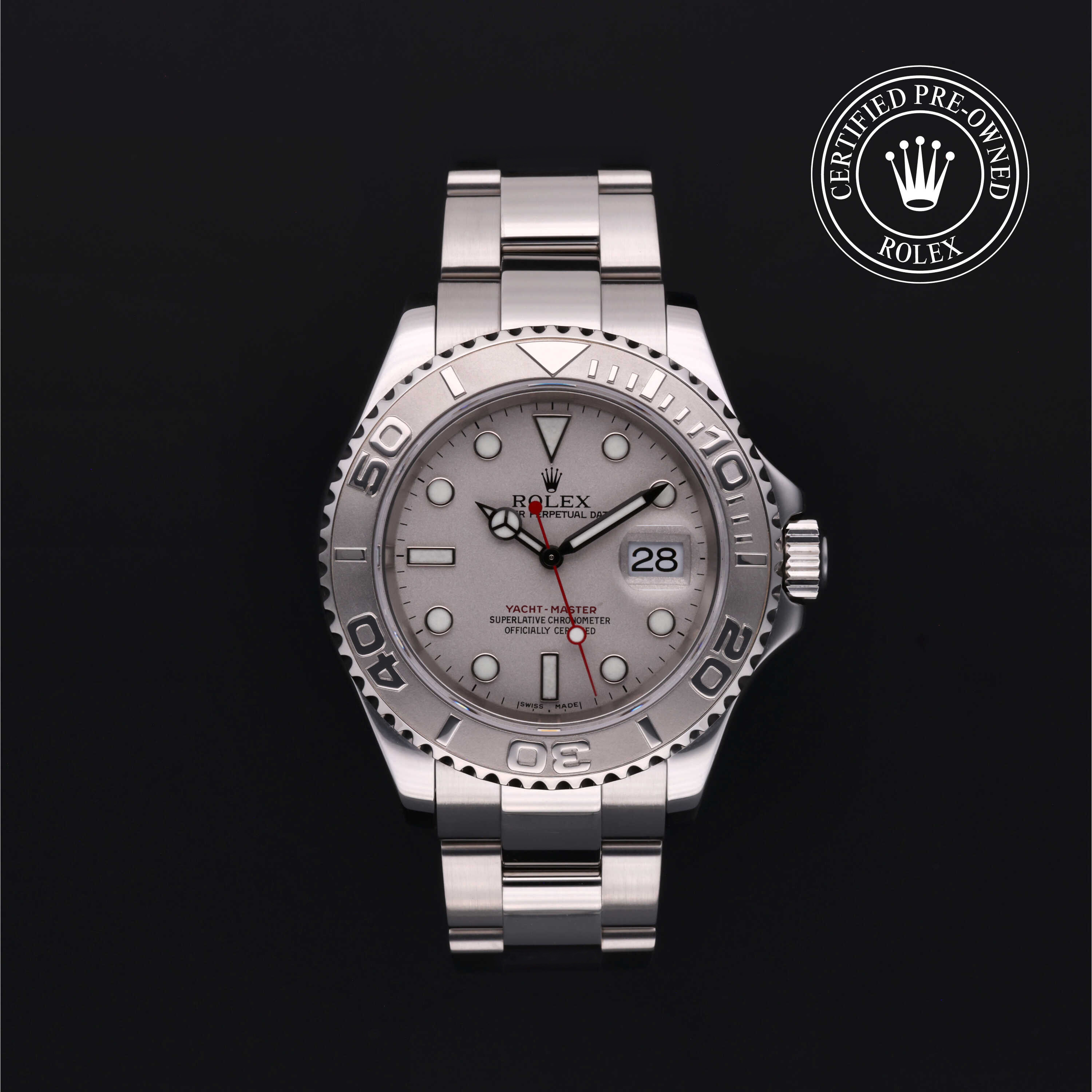 Rolex Certified Pre-Owned Oyster Perpetual 40 in Rolesium Platinum, 16622 | Verga 1947
