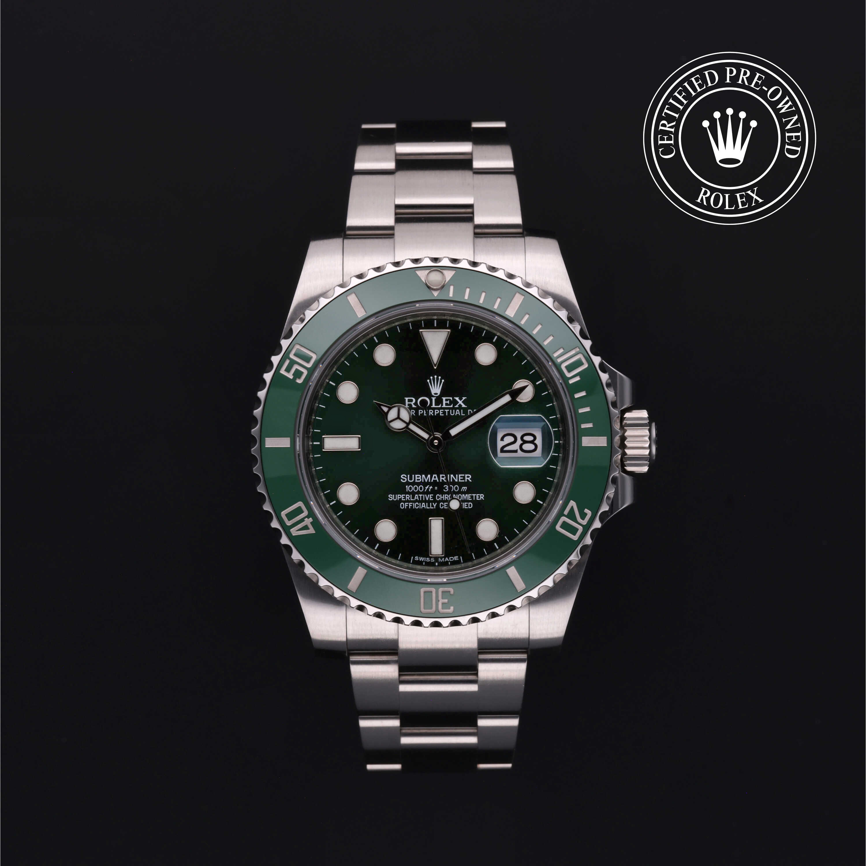 Rolex Certified Pre-Owned Oyster Perpetual 40 in Acciaio, 116610LV | Verga 1947