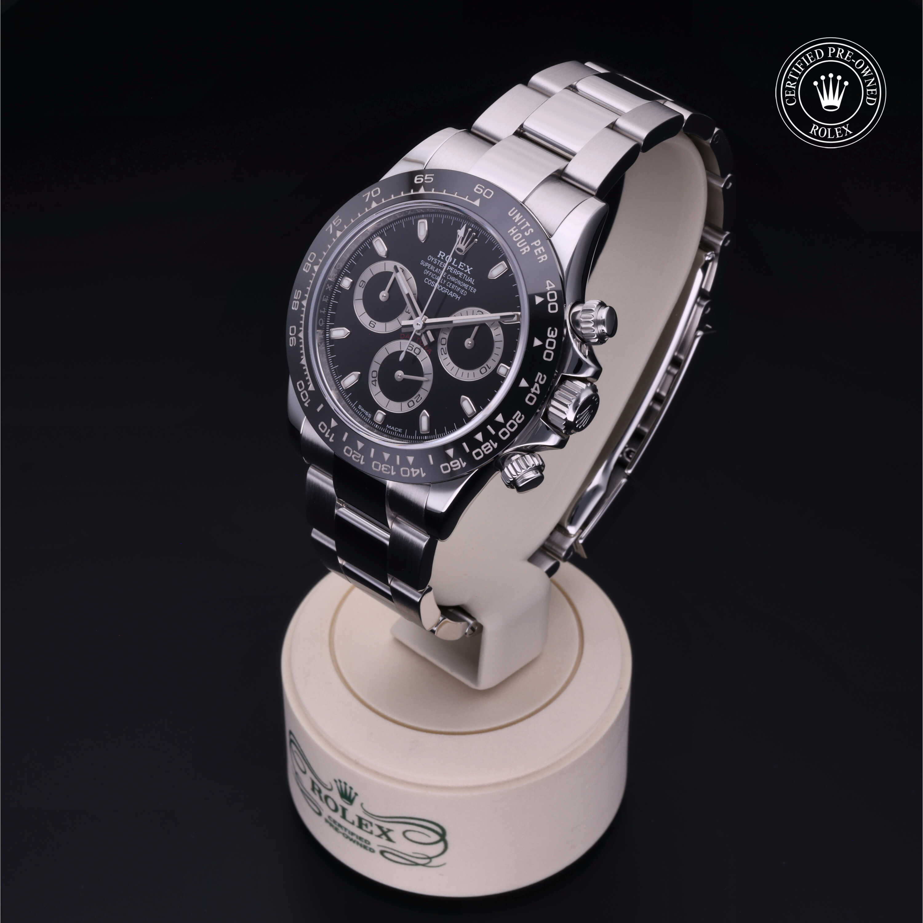 Rolex Certified Pre-Owned Oyster Perpetual 40 in Steel, 116500LN | Verga 1947