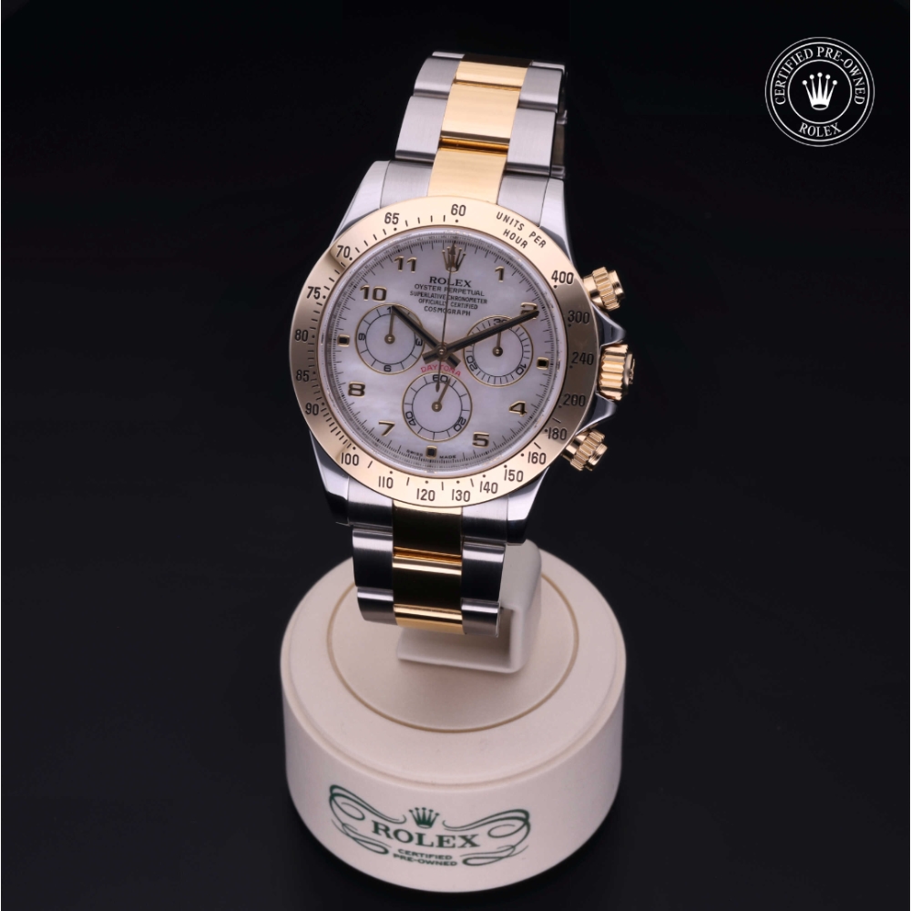 Rolex Certified Pre-Owned Oyster Perpetual 40 in Rolesor 18 Carat Yellow, 116523 | Verga 1947