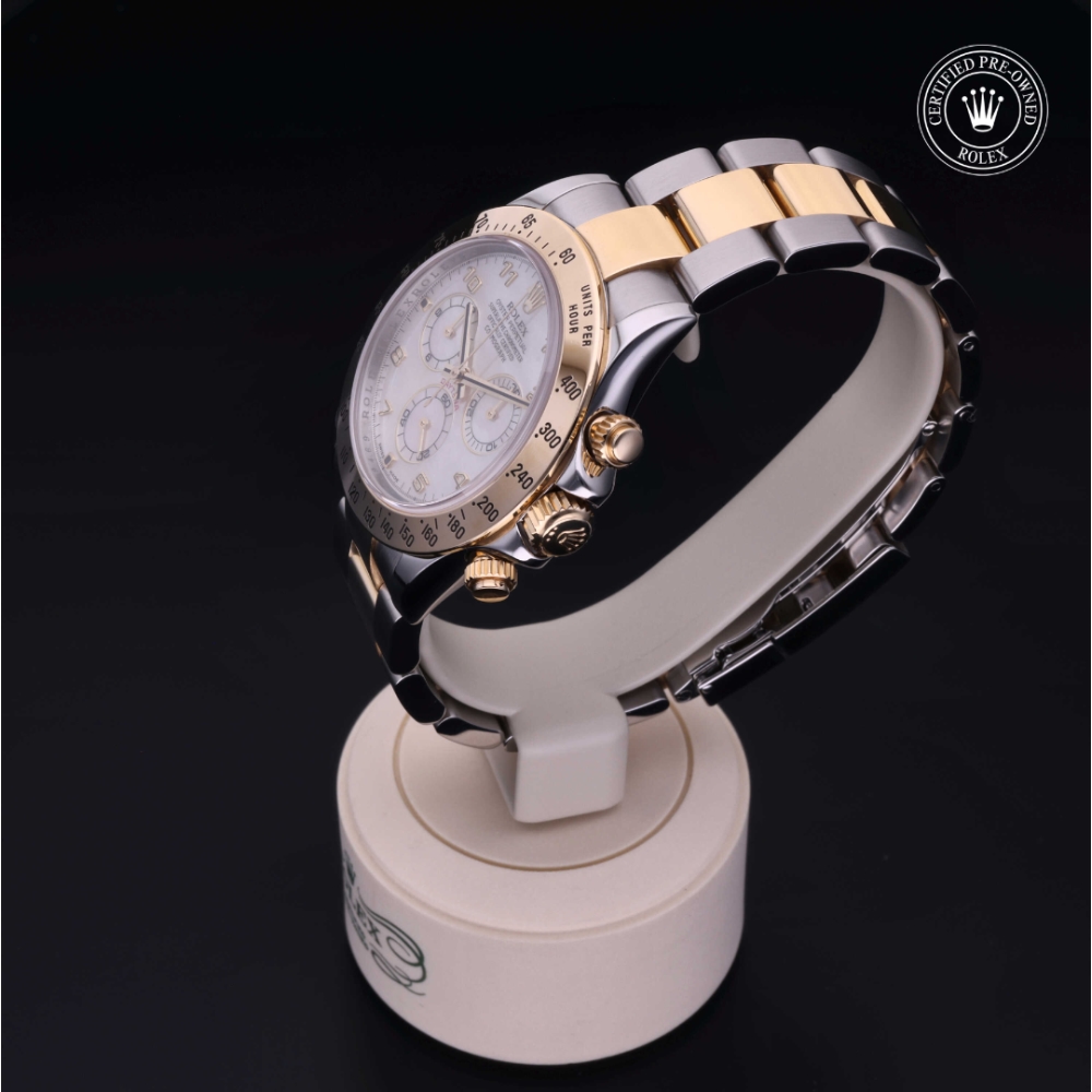 Rolex Certified Pre-Owned Oyster Perpetual 40 in Rolesor 18 Carat Yellow, 116523 | Verga 1947