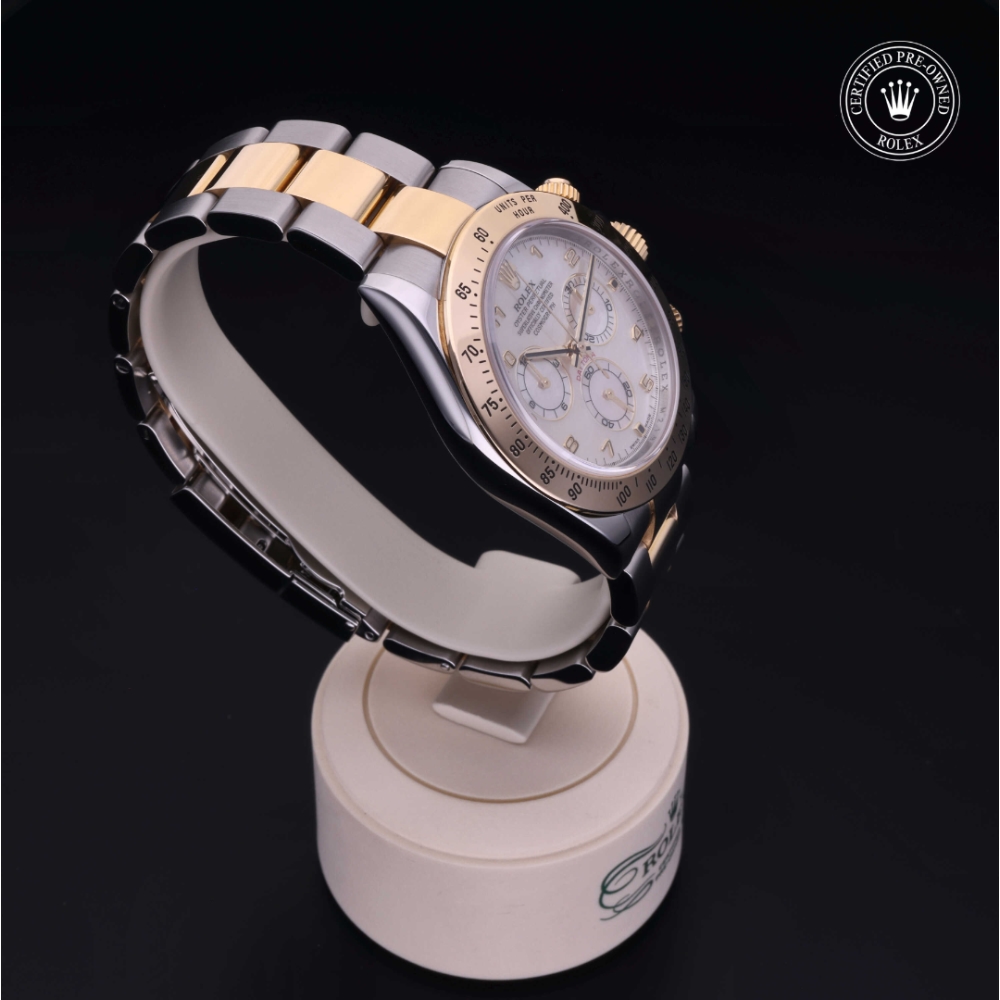 Rolex Certified Pre-Owned Oyster Perpetual 40 in Rolesor 18 Carat Yellow, 116523 | Verga 1947