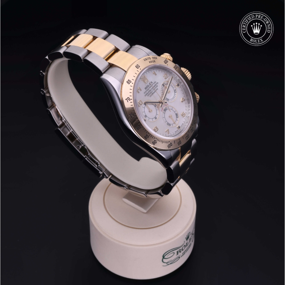 Rolex Certified Pre-Owned Oyster Perpetual 40 in Rolesor 18 Carat Yellow, 116523 | Verga 1947
