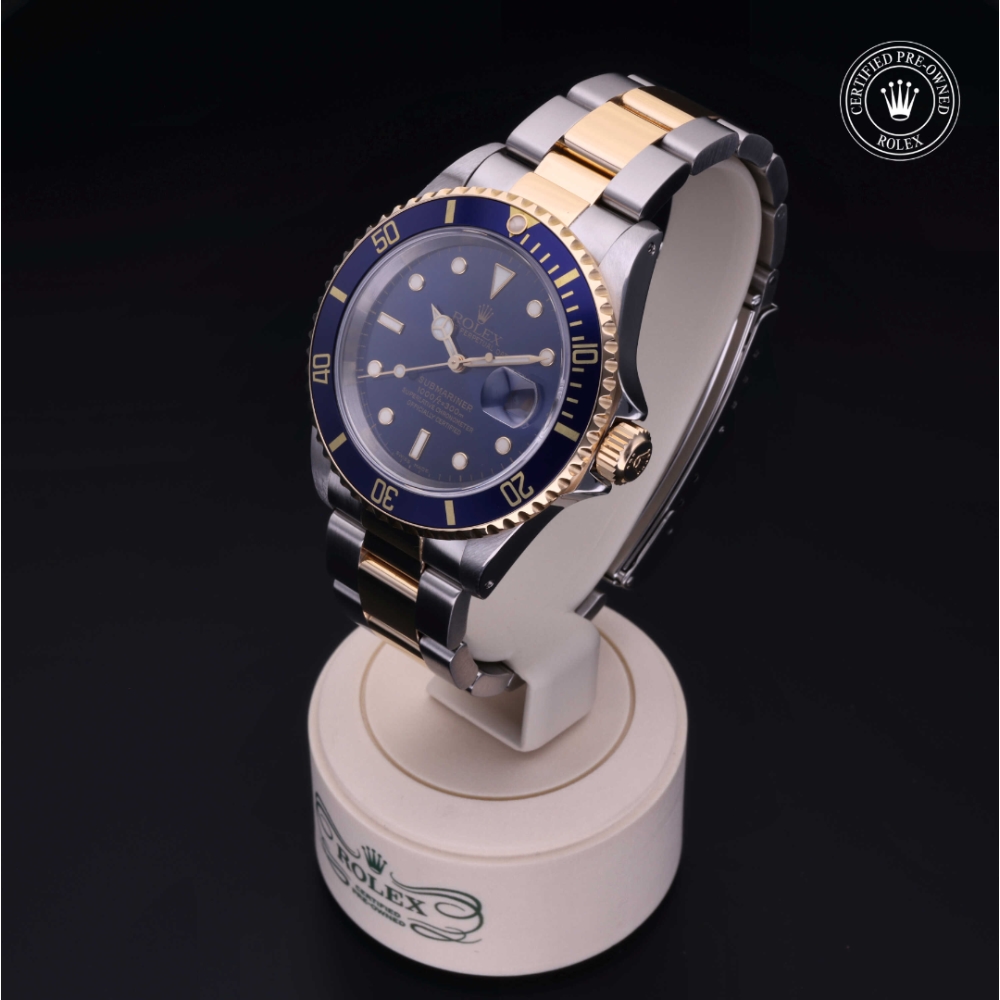 Rolex Certified Pre-Owned Oyster Perpetual 40 in Rolesor 18 Carat Yellow, 16613 | Verga 1947