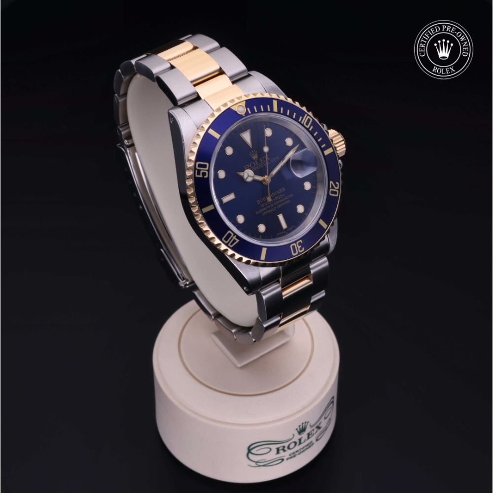Rolex Certified Pre-Owned Oyster Perpetual 40 in Rolesor 18 Carat Yellow, 16613 | Verga 1947