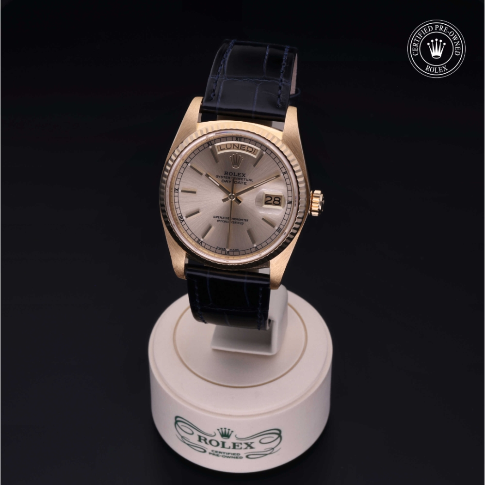 Rolex Certified Pre-Owned Oyster Perpetual 36 in Gold 18 Carat Yellow, 18038 | Verga 1947