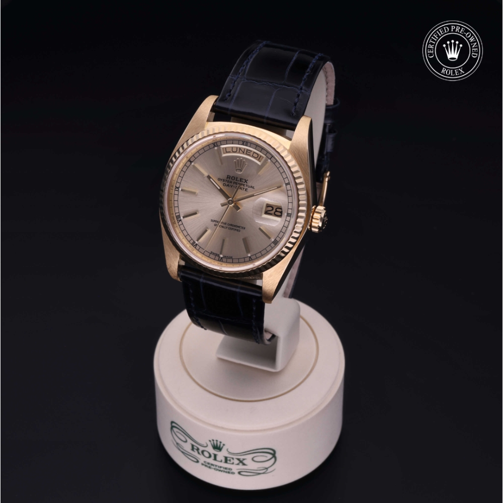 Rolex Certified Pre-Owned Oyster Perpetual 36 in Gold 18 Carat Yellow, 18038 | Verga 1947