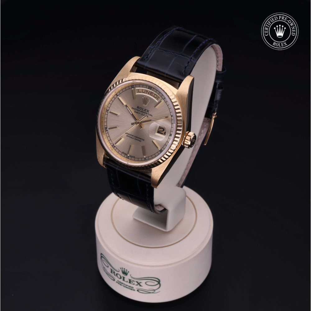 Rolex Certified Pre-Owned Oyster Perpetual 36 in Gold 18 Carat Yellow, 18038 | Verga 1947