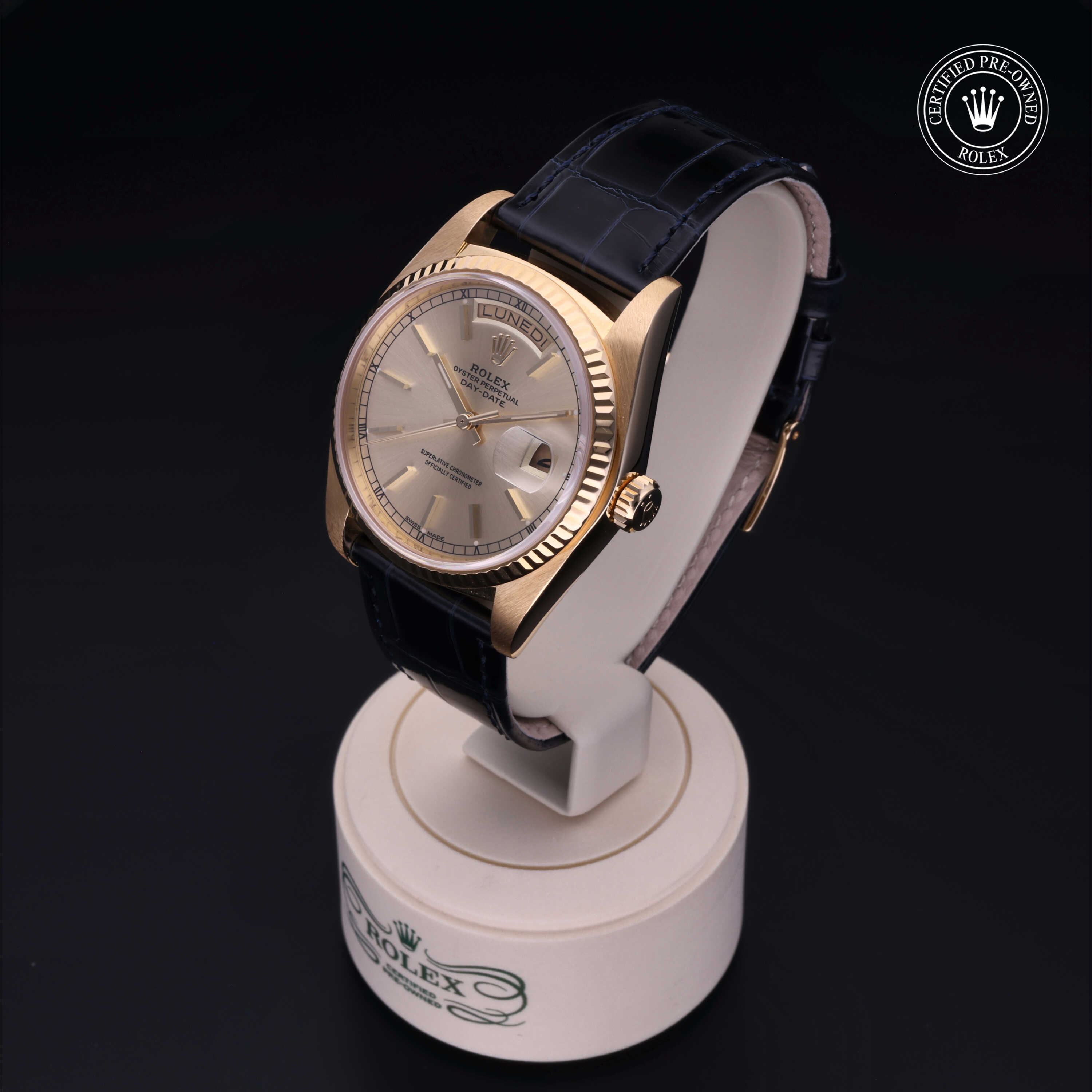 Rolex Certified Pre-Owned Oyster Perpetual 36 in Gold 18 Carat Yellow, 18038 | Verga 1947