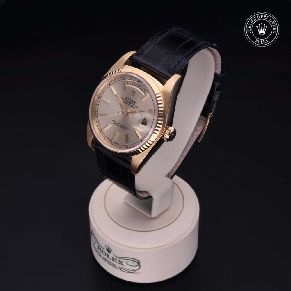 Rolex Certified Pre-Owned Oyster Perpetual 36 in Gold 18 Carat Yellow, 18038 | Verga 1947
