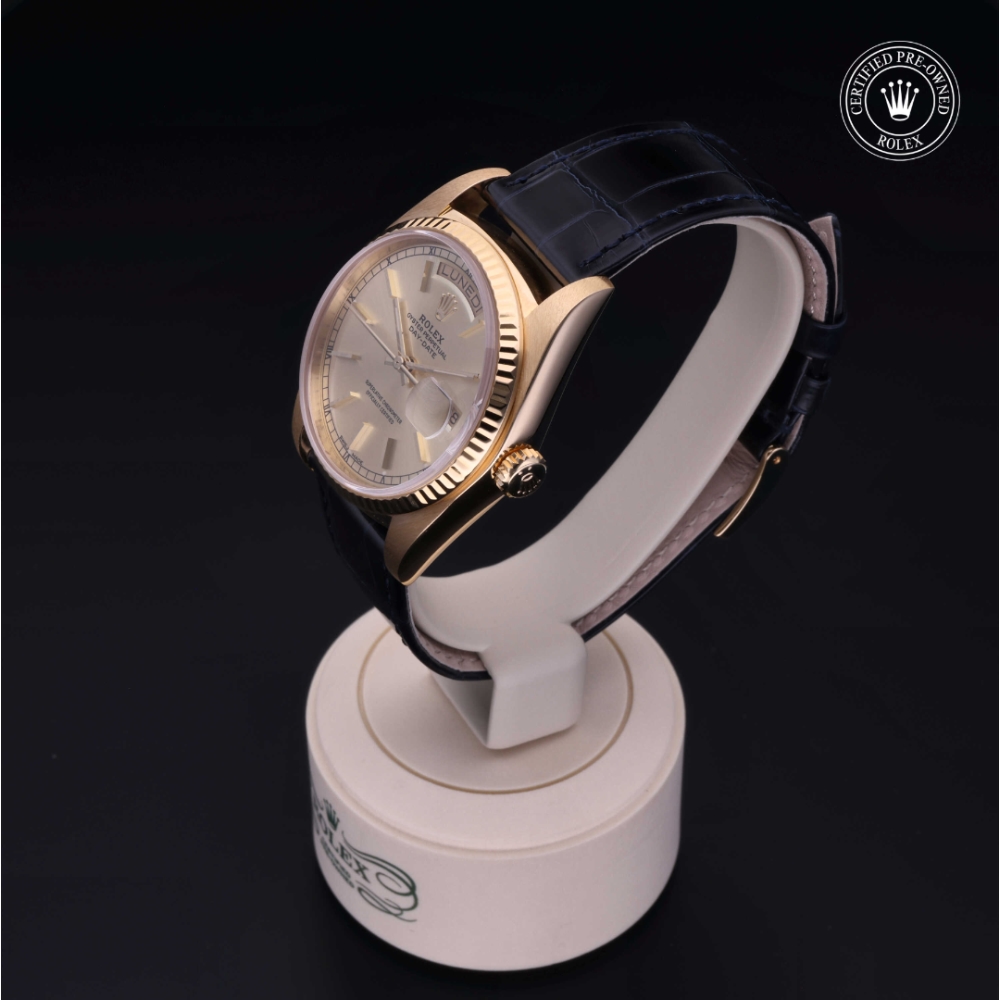 Rolex Certified Pre-Owned Oyster Perpetual 36 in Gold 18 Carat Yellow, 18038 | Verga 1947