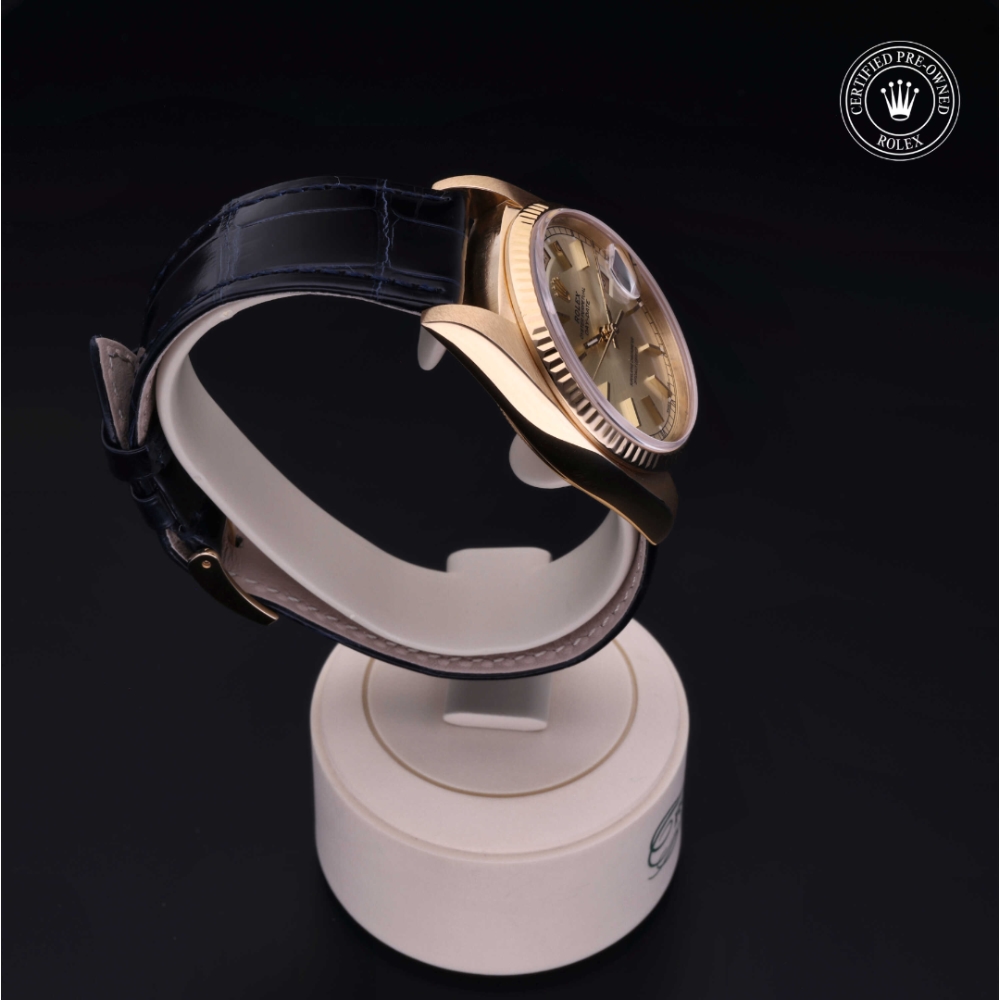 Rolex Certified Pre-Owned Oyster Perpetual 36 in Gold 18 Carat Yellow, 18038 | Verga 1947
