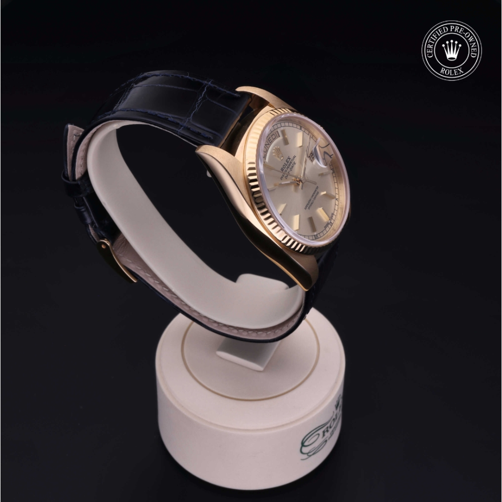 Rolex Certified Pre-Owned Oyster Perpetual 36 in Gold 18 Carat Yellow, 18038 | Verga 1947