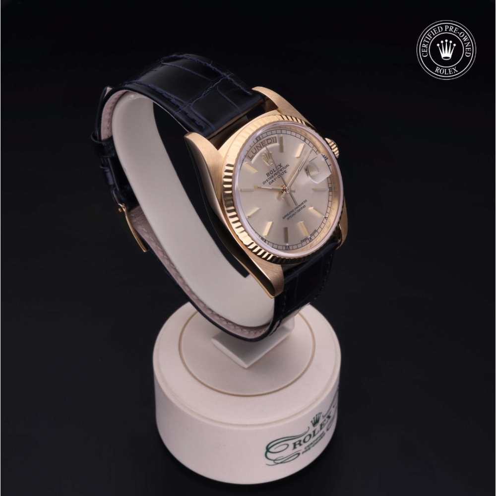 Rolex Certified Pre-Owned Oyster Perpetual 36 in Gold 18 Carat Yellow, 18038 | Verga 1947