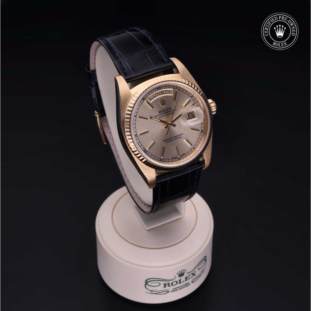 Rolex Certified Pre-Owned Oyster Perpetual 36 in Gold 18 Carat Yellow, 18038 | Verga 1947