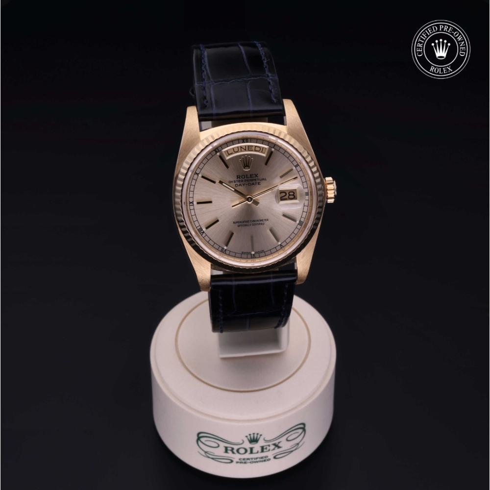 Rolex Certified Pre-Owned Oyster Perpetual 36 in Gold 18 Carat Yellow, 18038 | Verga 1947