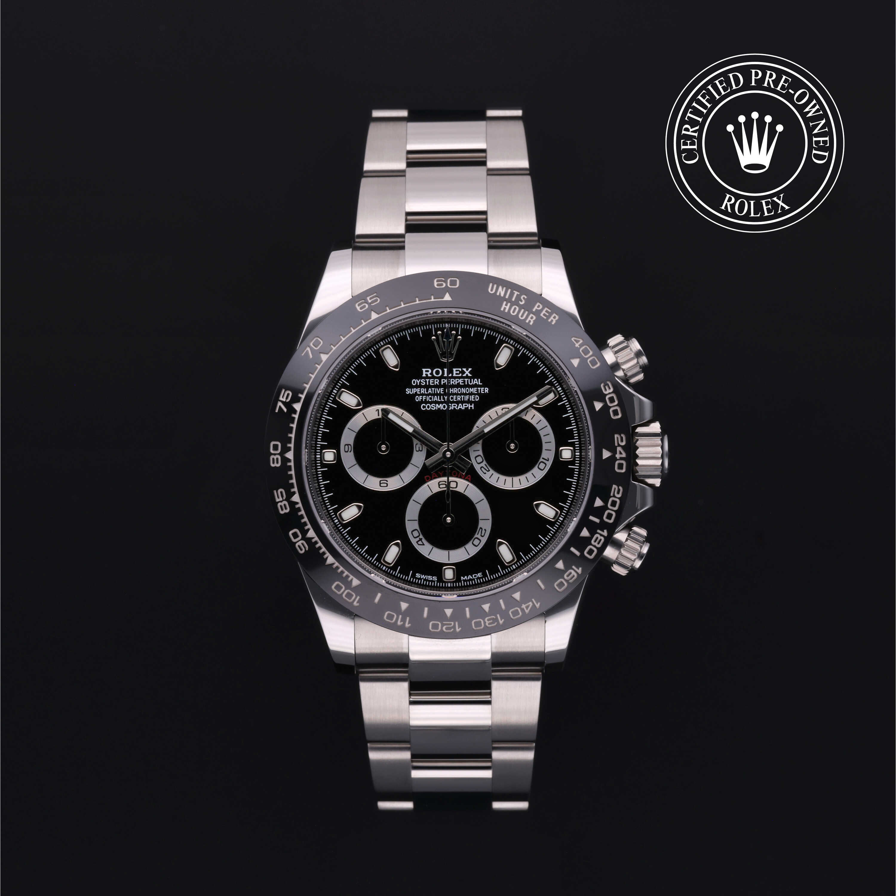 Rolex Certified Pre-Owned Oyster Perpetual 40 in Steel, 116500LN | Verga 1947
