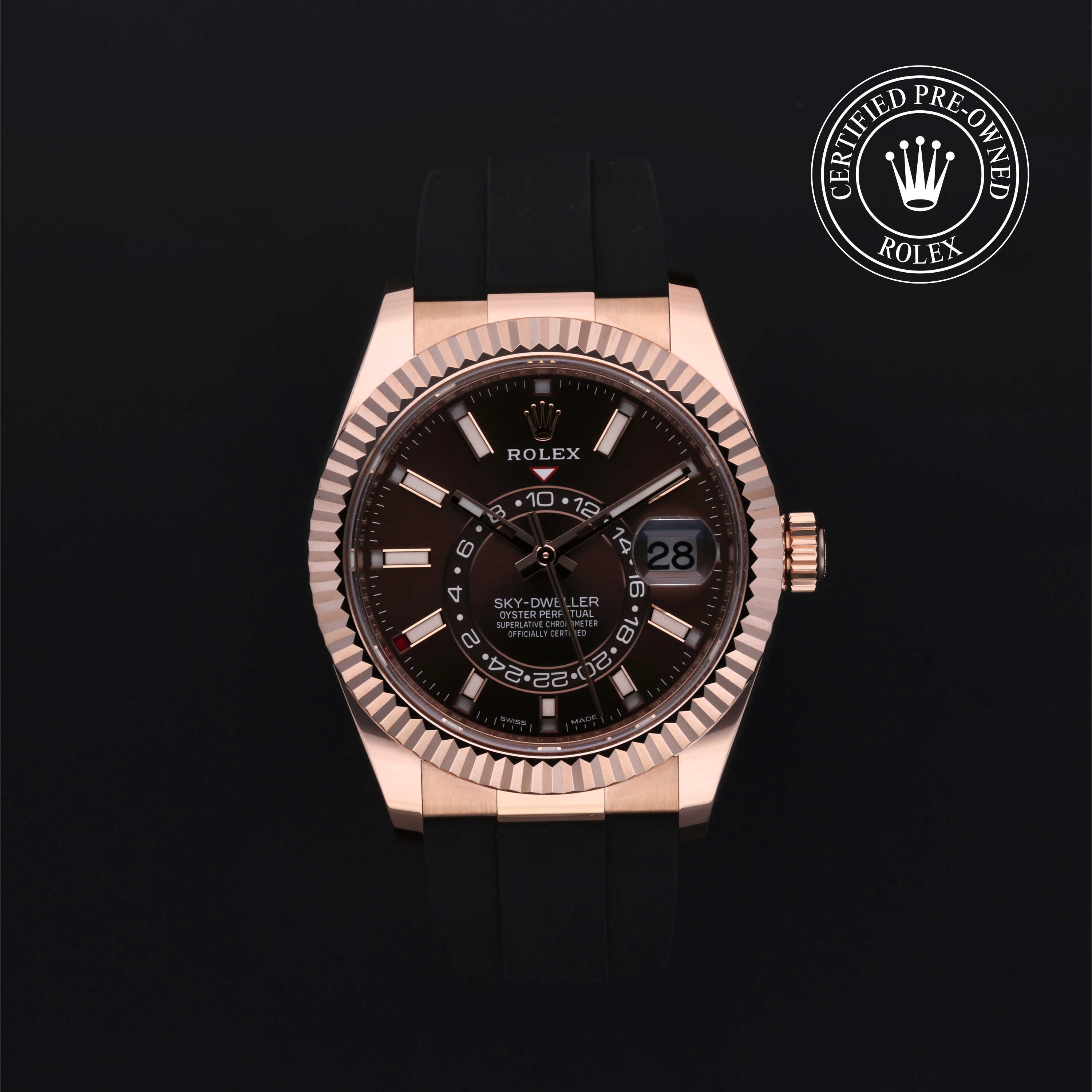 Rolex Certified Pre-Owned Oyster Perpetual 42 in Oro 18 CT.R, 326235 | Verga 1947