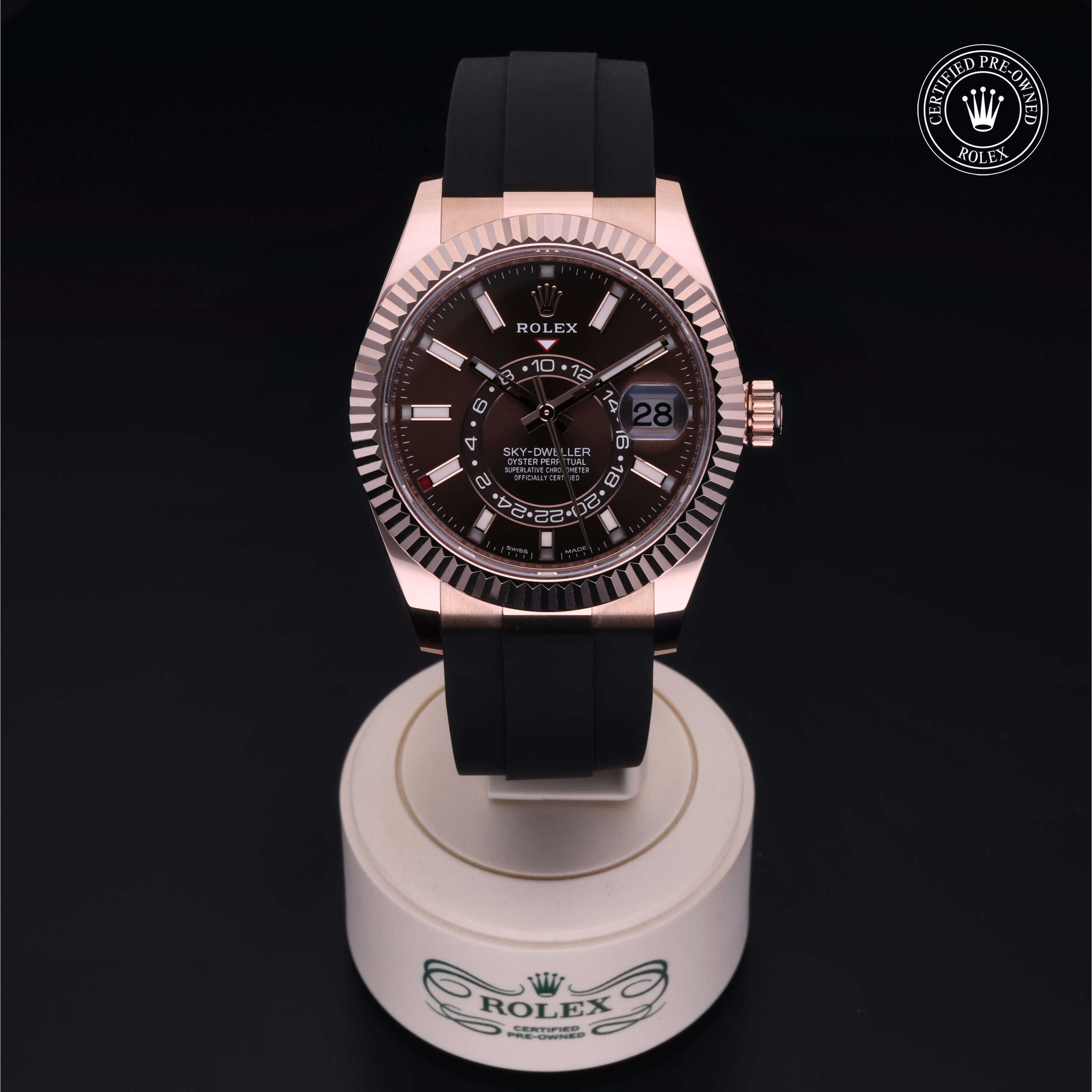 Rolex Certified Pre-Owned Oyster Perpetual 42 in Oro 18 CT.R, 326235 | Verga 1947