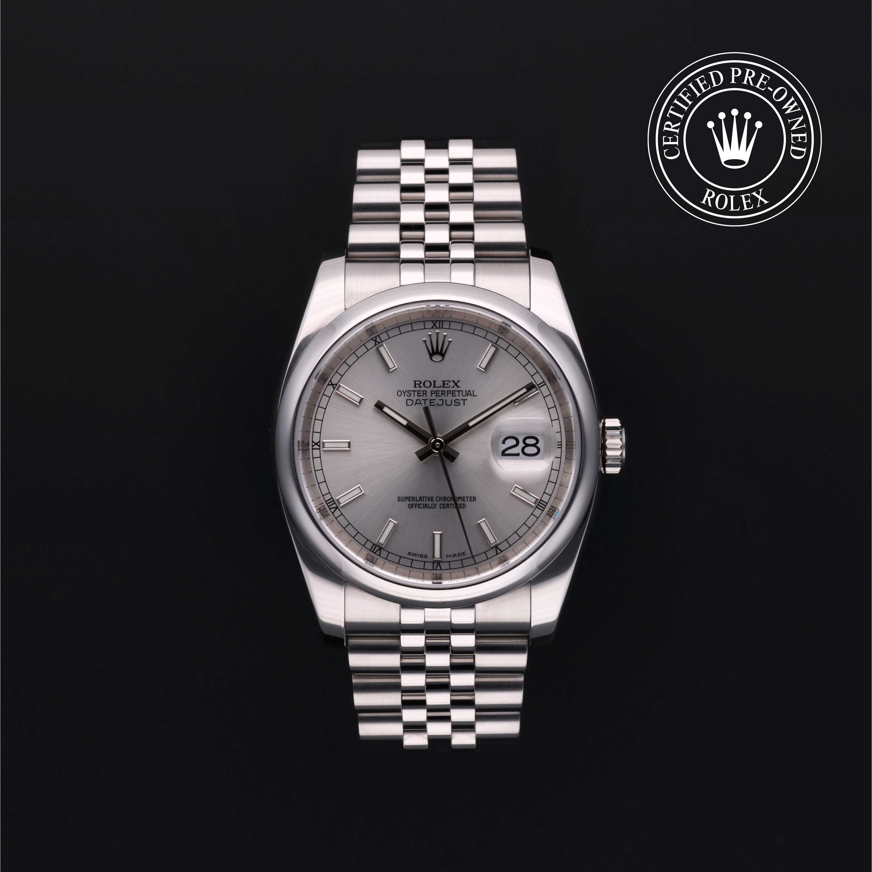 Rolex Certified Pre-Owned Oyster Perpetual 36 in Acciaio, 116200 | Verga 1947