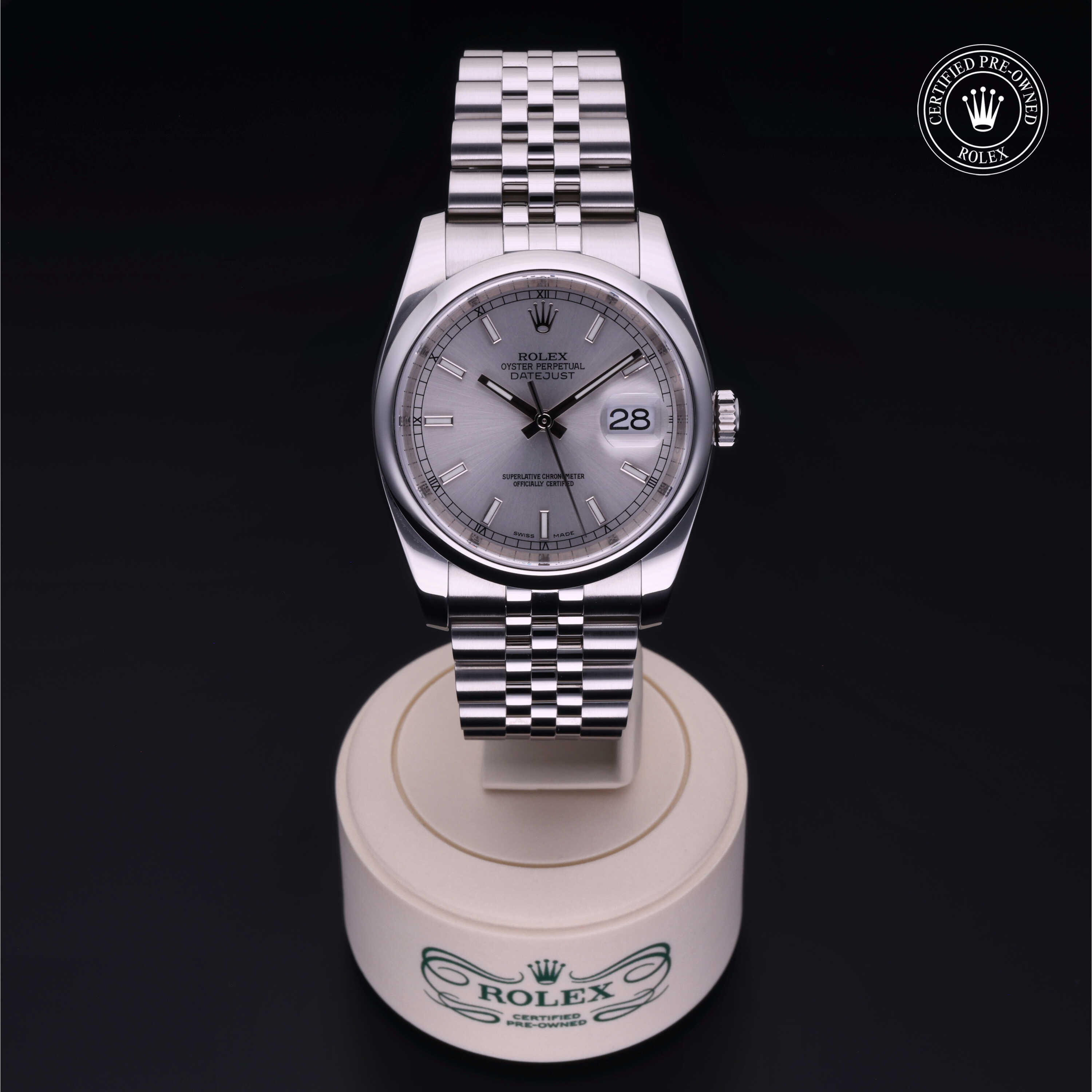 Rolex Certified Pre-Owned Oyster Perpetual 36 in Acciaio, 116200 | Verga 1947