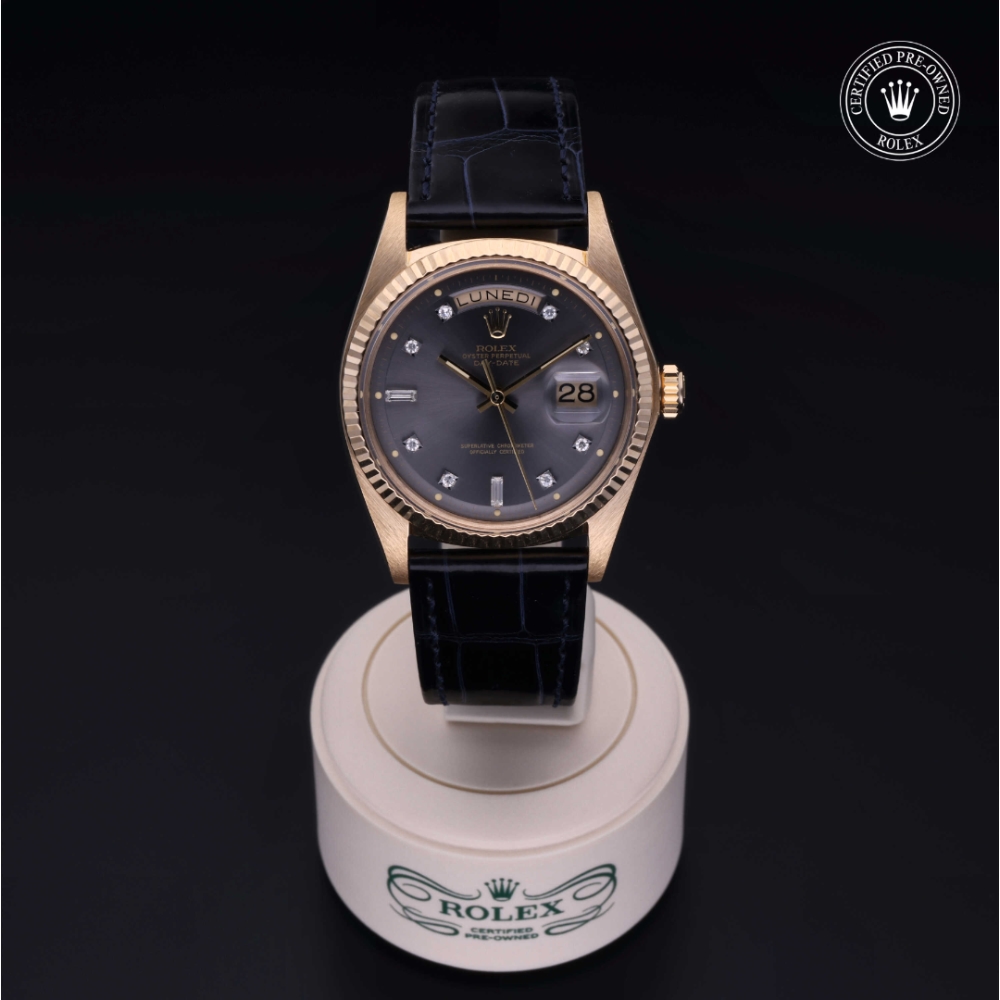 Rolex Certified Pre-Owned Oyster Perpetual 36 in Gold 18 Carat Yellow, 1803/8 | Verga 1947