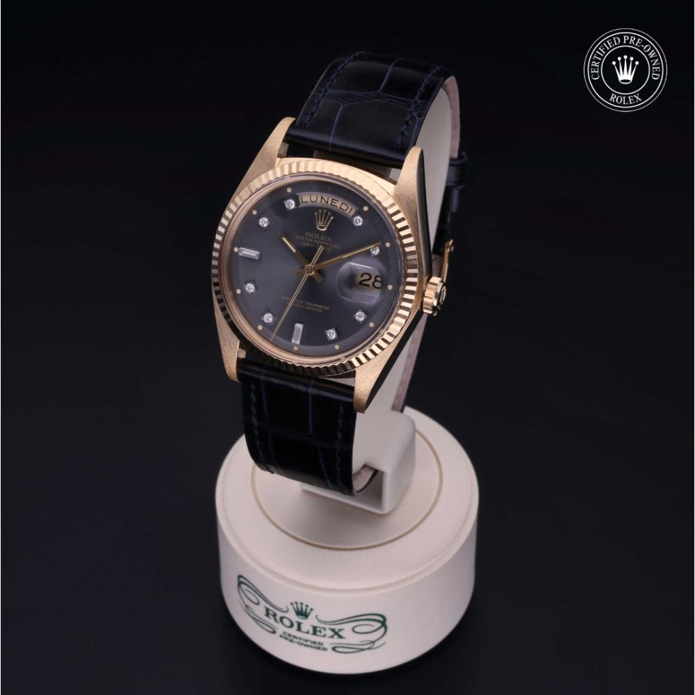 Rolex Certified Pre-Owned Oyster Perpetual 36 in Gold 18 Carat Yellow, 1803/8 | Verga 1947