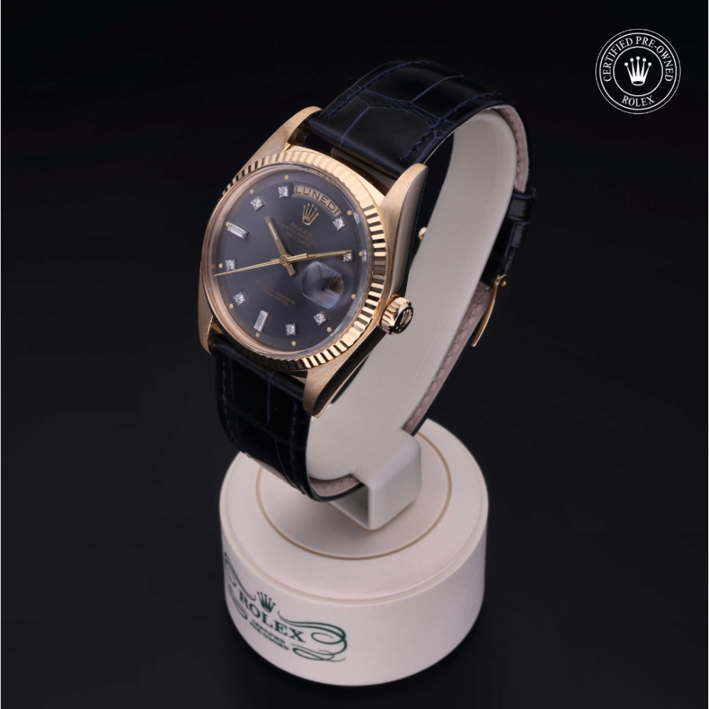 Rolex Certified Pre-Owned Oyster Perpetual 36 in Gold 18 Carat Yellow, 1803/8 | Verga 1947