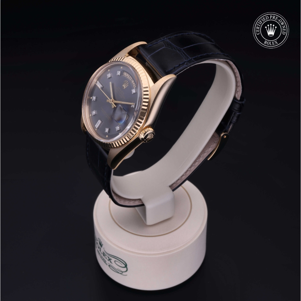 Rolex Certified Pre-Owned Oyster Perpetual 36 in Gold 18 Carat Yellow, 1803/8 | Verga 1947