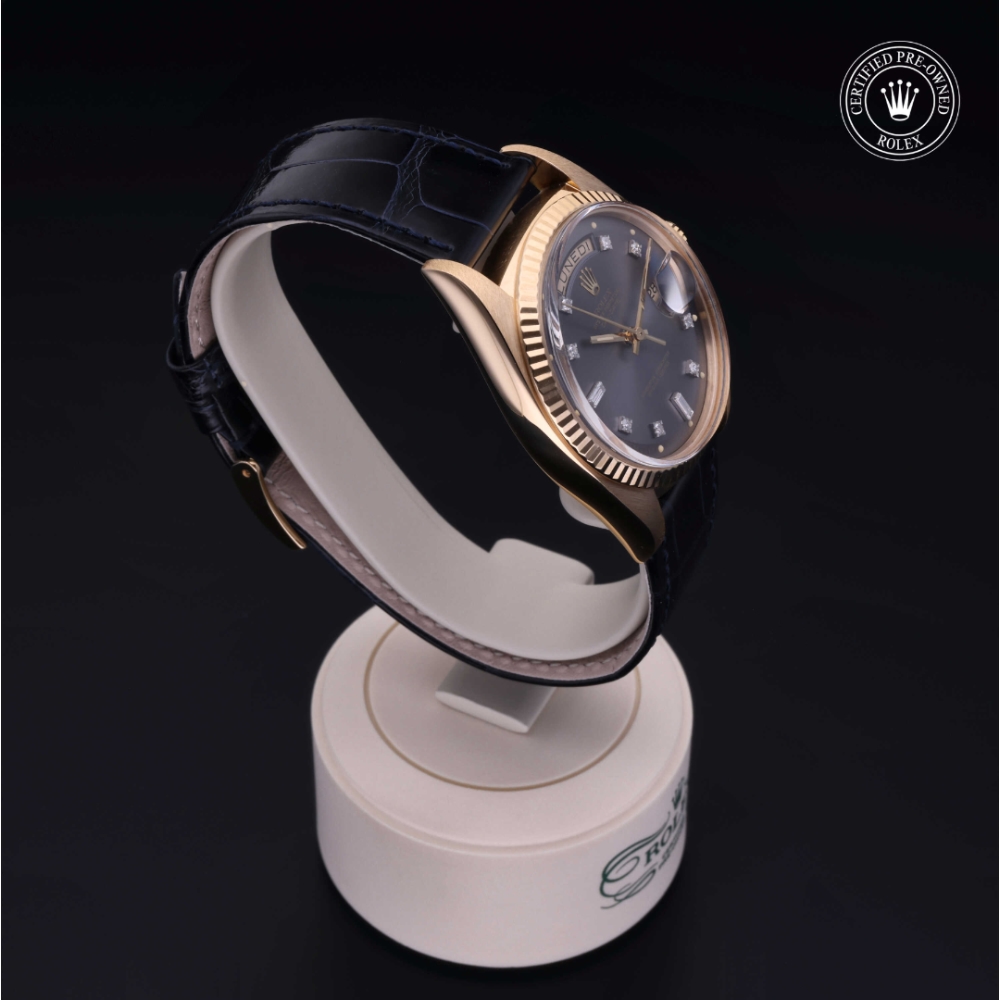 Rolex Certified Pre-Owned Oyster Perpetual 36 in Gold 18 Carat Yellow, 1803/8 | Verga 1947