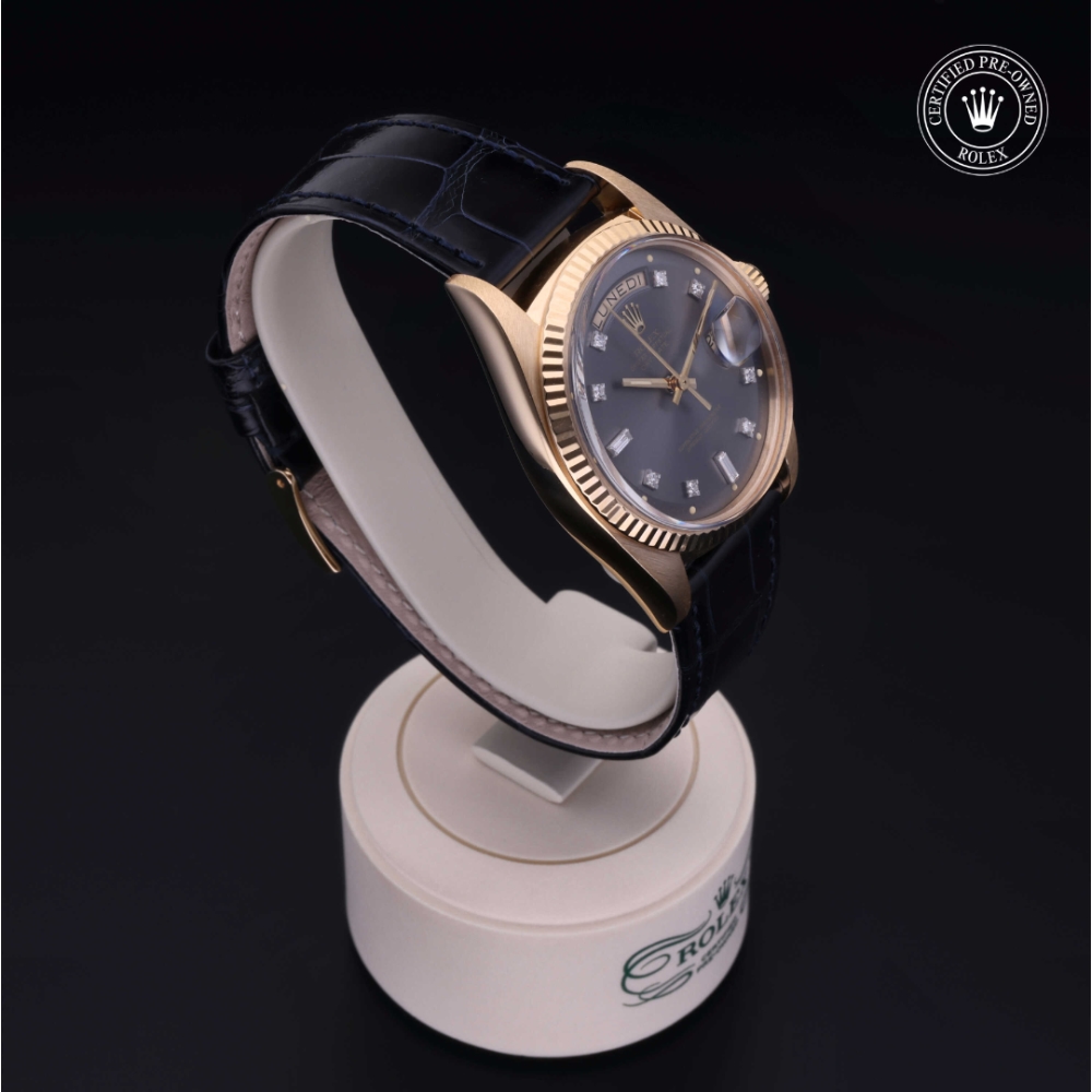 Rolex Certified Pre-Owned Oyster Perpetual 36 in Gold 18 Carat Yellow, 1803/8 | Verga 1947