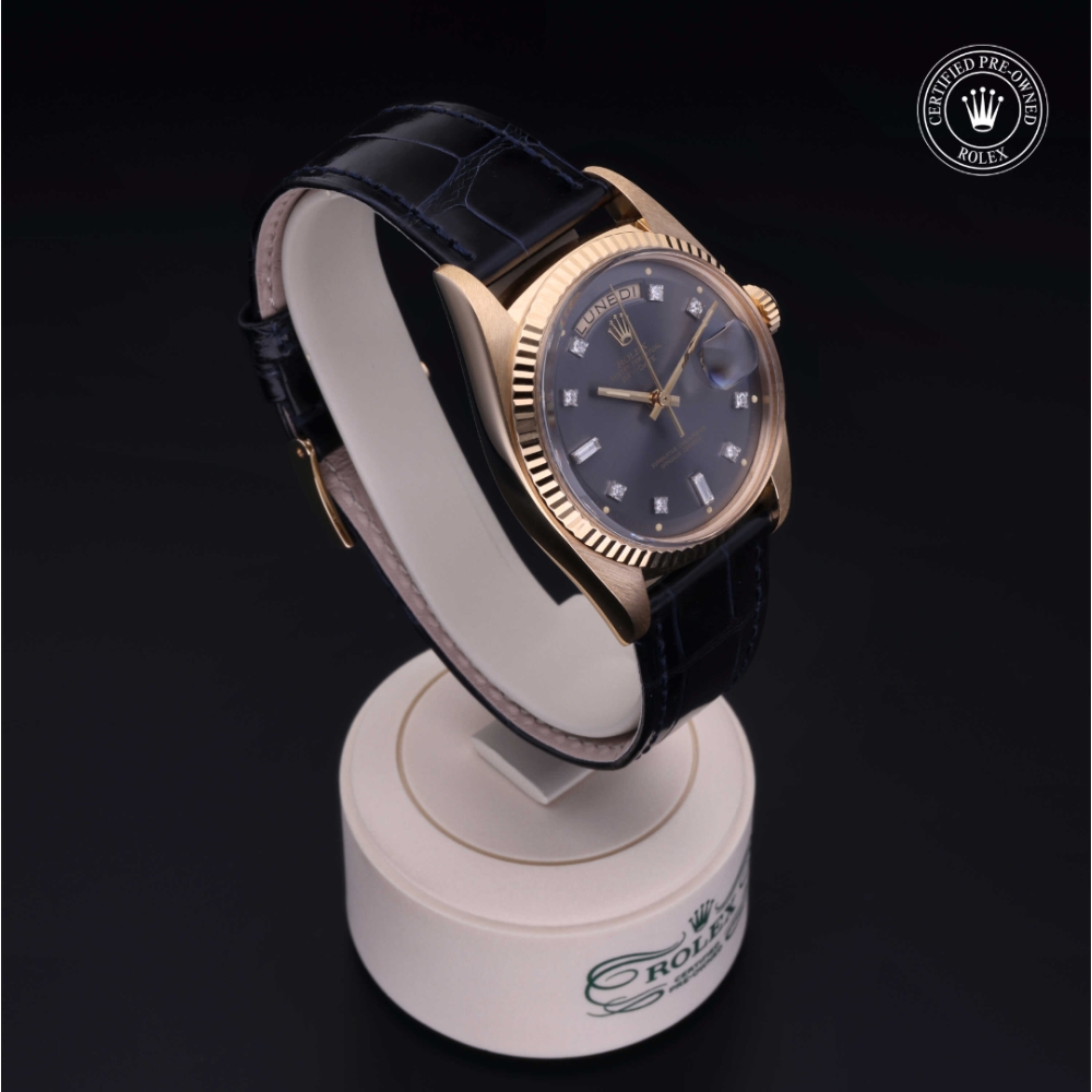 Rolex Certified Pre-Owned Oyster Perpetual 36 in Gold 18 Carat Yellow, 1803/8 | Verga 1947