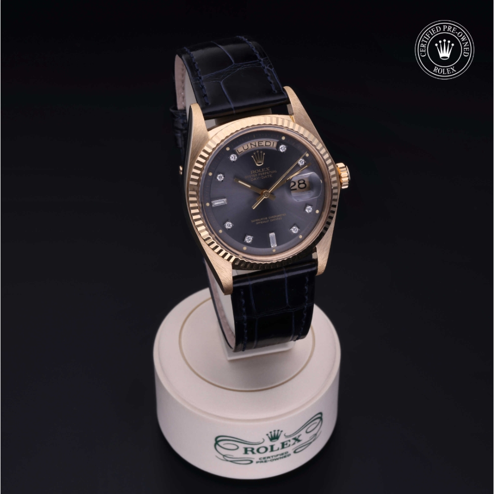 Rolex Certified Pre-Owned Oyster Perpetual 36 in Gold 18 Carat Yellow, 1803/8 | Verga 1947