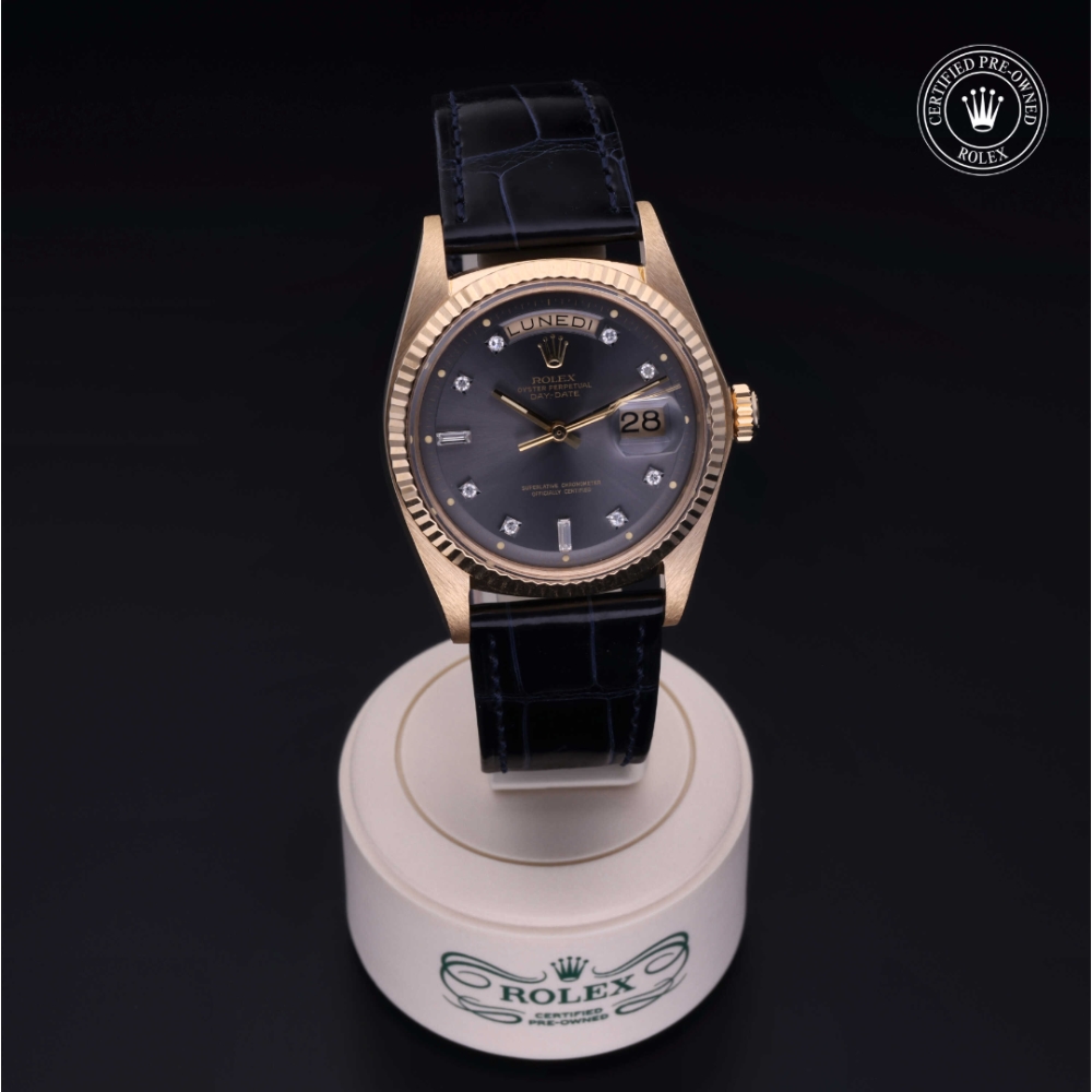 Rolex Certified Pre-Owned Oyster Perpetual 36 in Gold 18 Carat Yellow, 1803/8 | Verga 1947