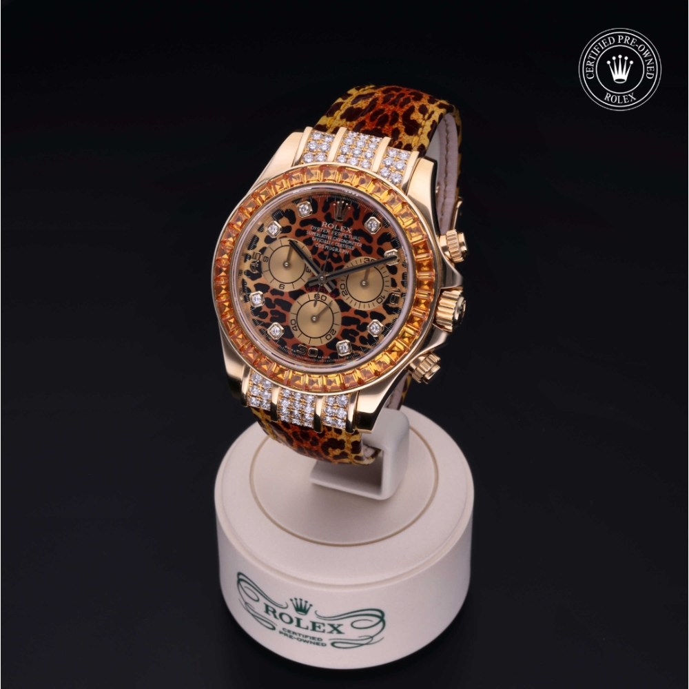 Rolex Certified Pre-Owned Oyster Perpetual 40 in Gold 18 Carat Yellow, 116598SACO | Verga 1947