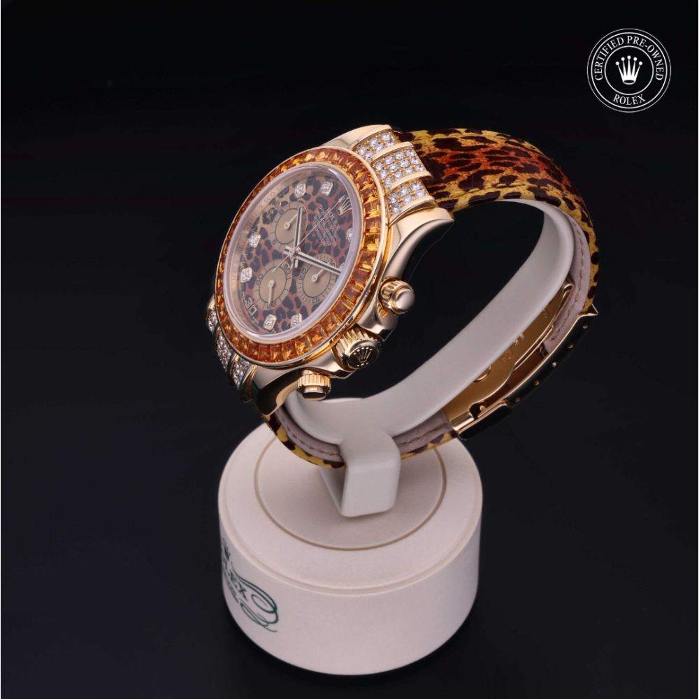 Rolex Certified Pre-Owned Oyster Perpetual 40 in Gold 18 Carat Yellow, 116598SACO | Verga 1947