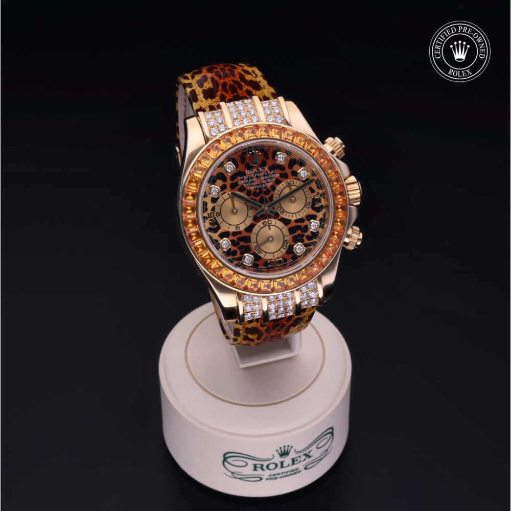 Rolex Certified Pre-Owned Oyster Perpetual 40 in Gold 18 Carat Yellow, 116598SACO | Verga 1947