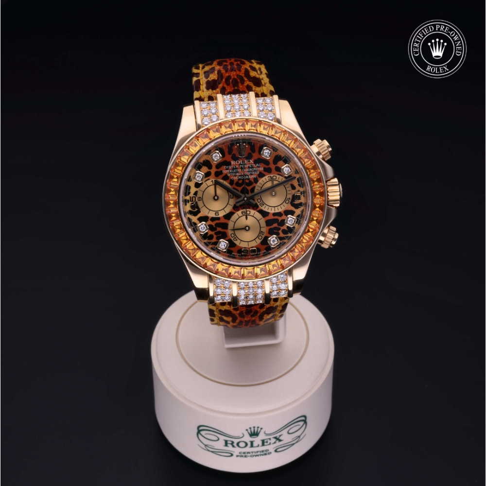 Rolex Certified Pre-Owned Oyster Perpetual 40 in Gold 18 Carat Yellow, 116598SACO | Verga 1947