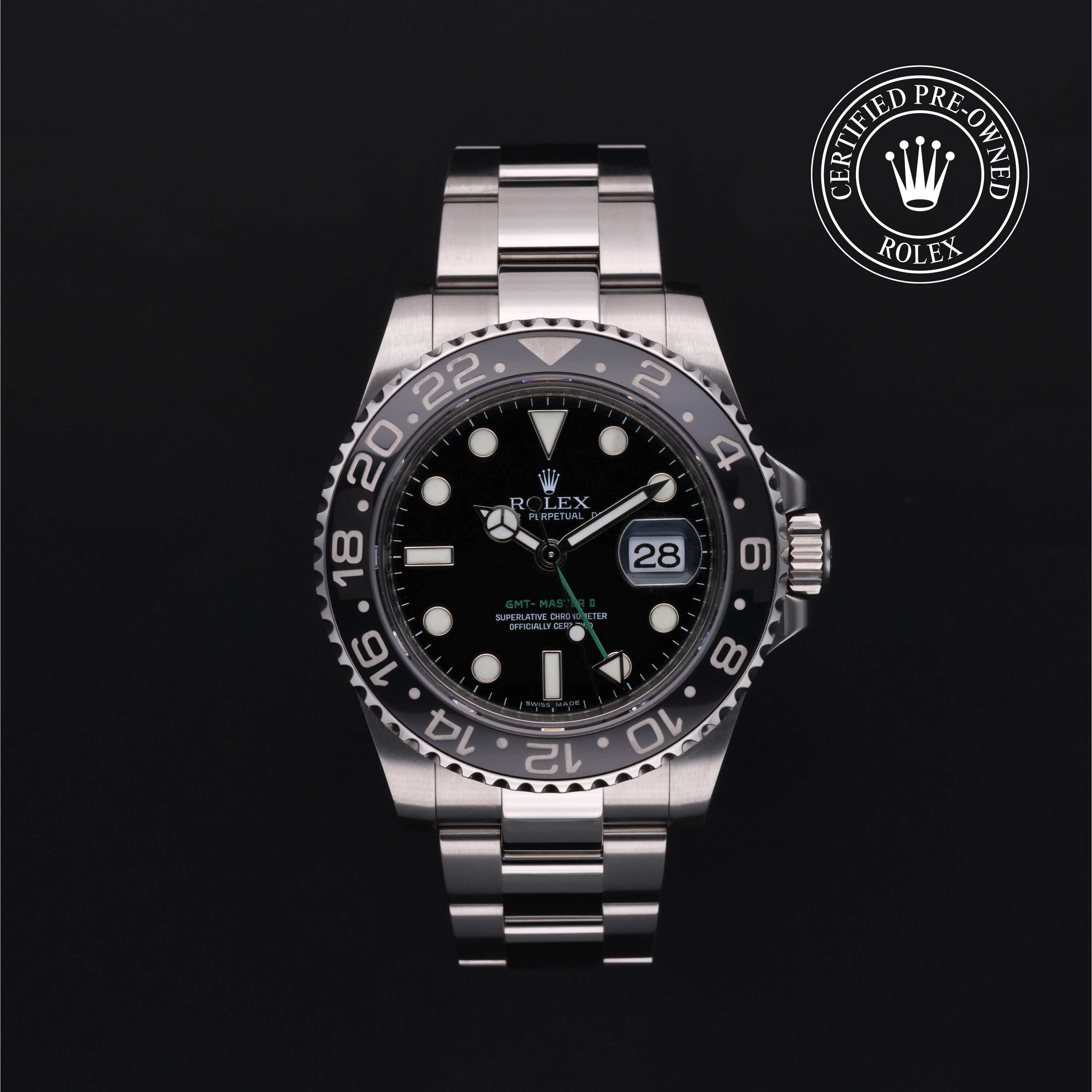 Rolex Certified Pre-Owned Oyster Perpetual 40 in Acciaio, 116710LN | Verga 1947