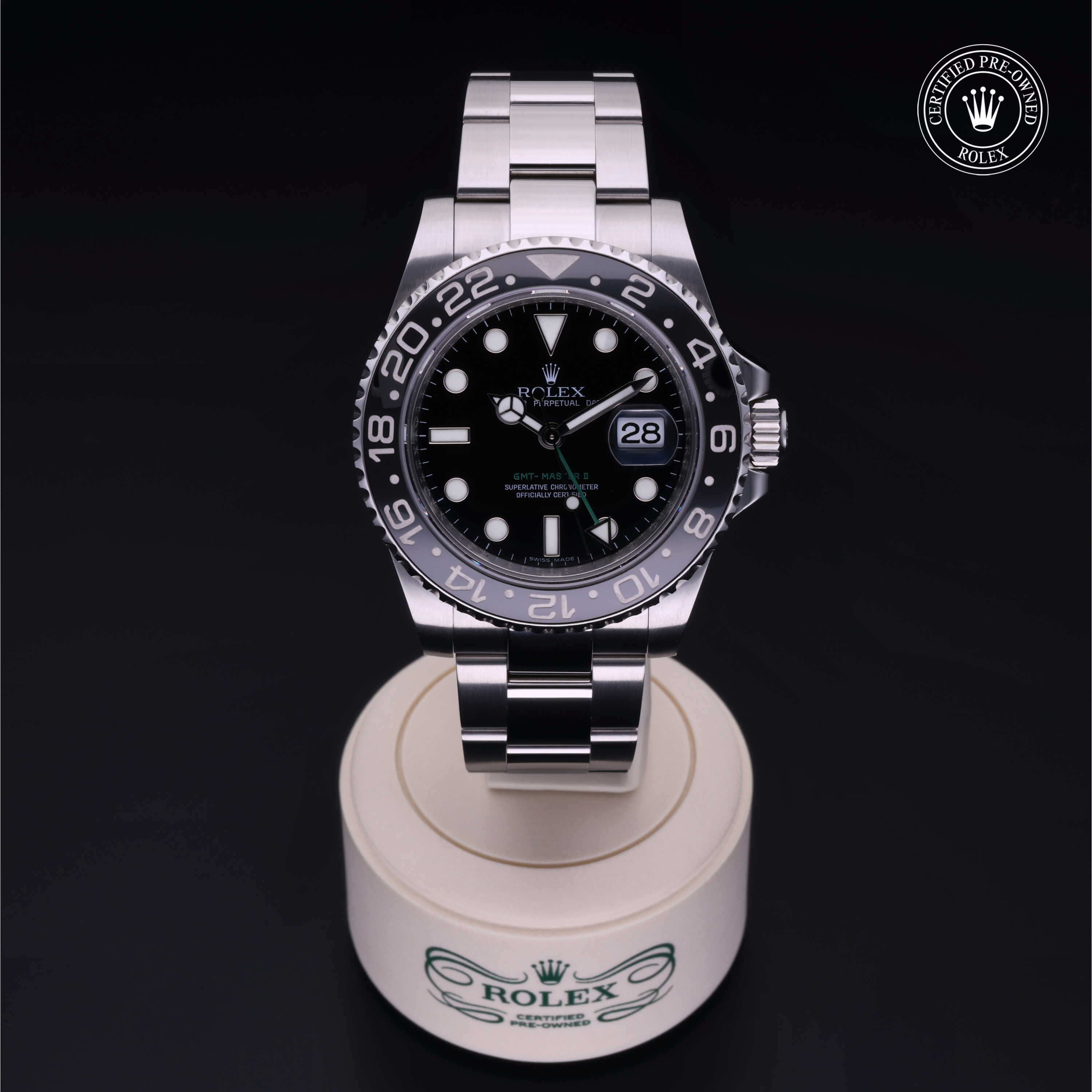 Rolex Certified Pre-Owned Oyster Perpetual 40 in Acciaio, 116710LN | Verga 1947