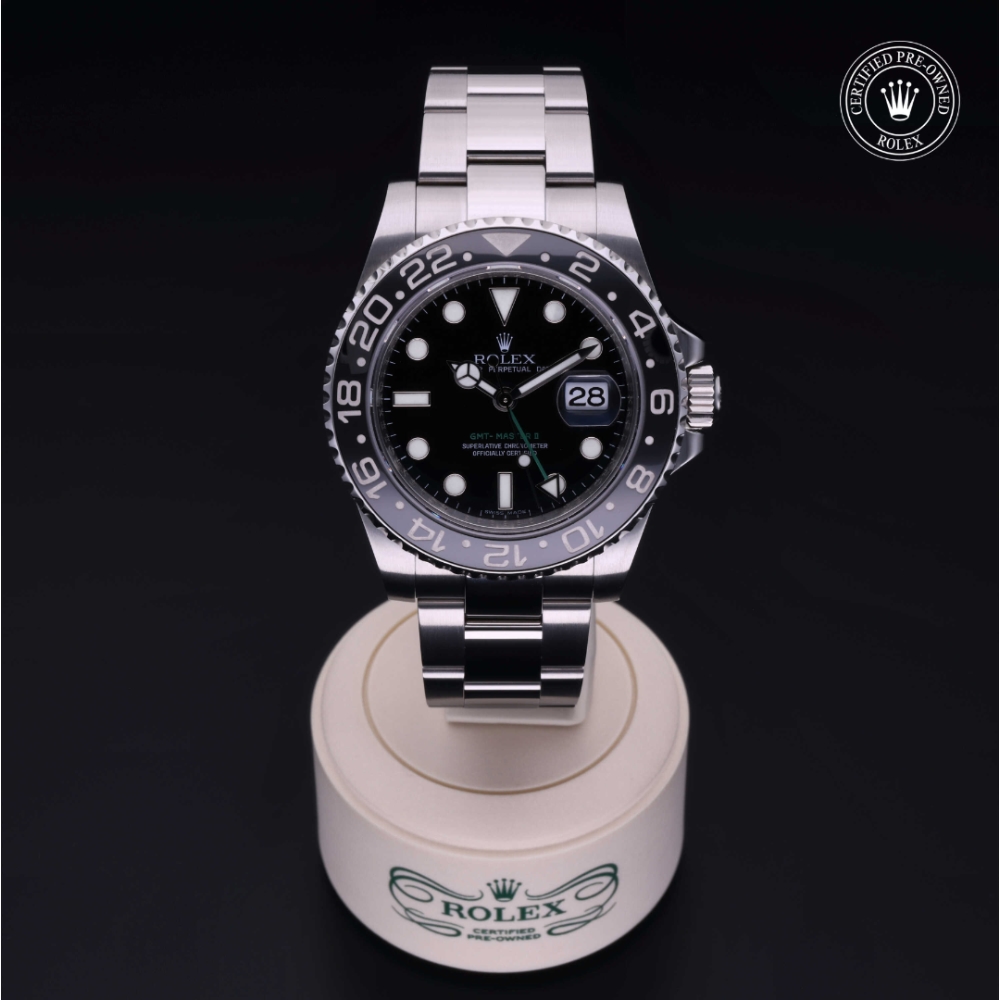 Rolex Certified Pre-Owned Oyster Perpetual 40 in Acciaio, 116710LN | Verga 1947