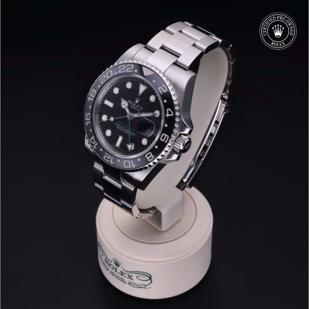Rolex Certified Pre-Owned Oyster Perpetual 40 in Acciaio, 116710LN | Verga 1947