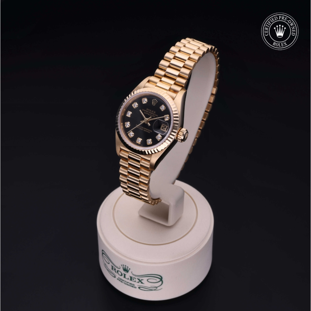 Rolex Certified Pre-Owned Oyster Perpetual 26 in Oro 18 CT.G, 69178 | Verga 1947